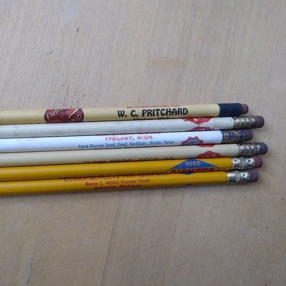 Vintage Funk Bros. Seed Pioneer Corn Illinois Michigan Pencils (6) - Picture 3 of 5